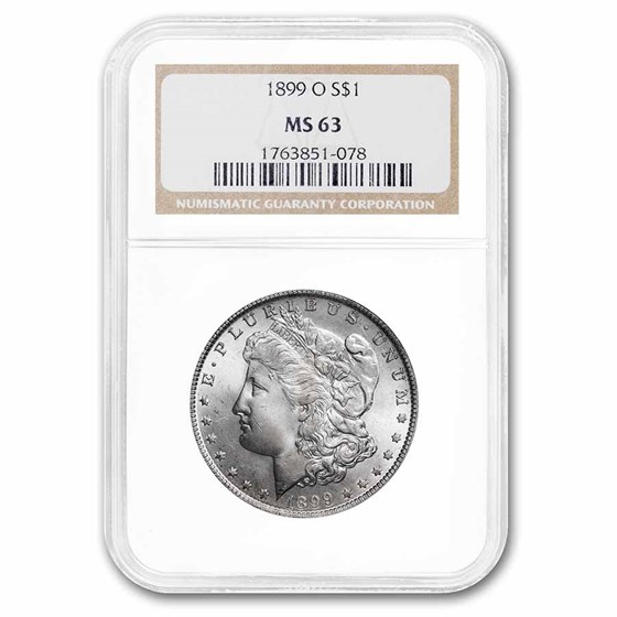 1899-O Morgan Dollar MS-63 NGC 1899-O Morgan Dollar MS-63 NGC